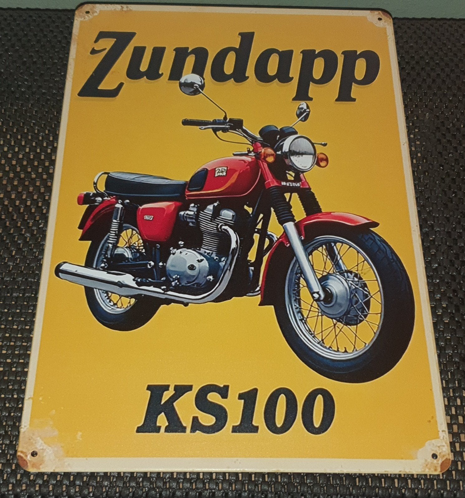 Wandbord Zundapp KS100 -, Ophalen of Verzenden, Nieuw