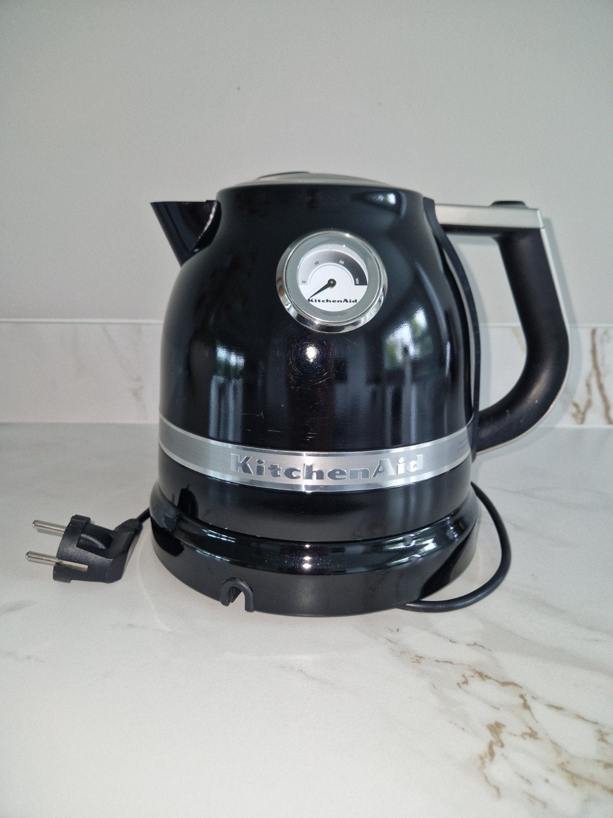 KitchenAid Artisan Waterkoker Zwart ., 1 tot 2 liter, Ophalen of Verzenden, Gebruikt, Draadloos