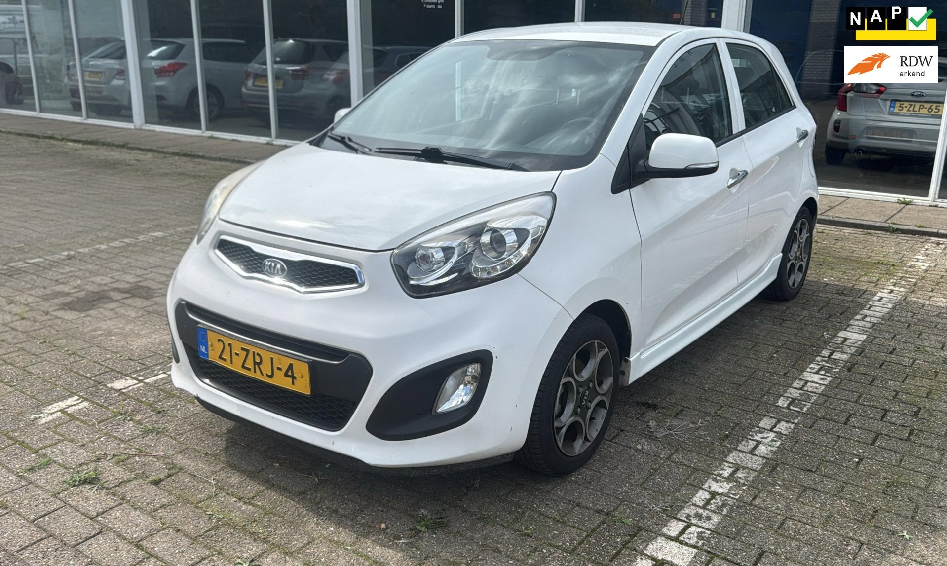 Kia Picanto 1.0 CVVT Design Edition, Euro 5, Gebruikt, 400 kg, Wit
