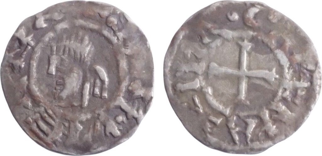 Frankrijk, Aartsbisdom Vienne, denarius zilver, 1050-1120, Verzenden, Frankrijk, Losse munt, Zilver