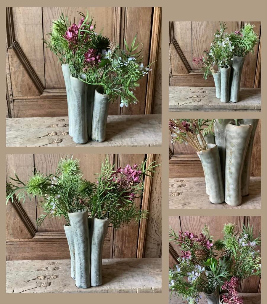 NIEUW Countryfield tulpenvaas inclusief kunstbloemen, Ophalen of Verzenden, Nieuw