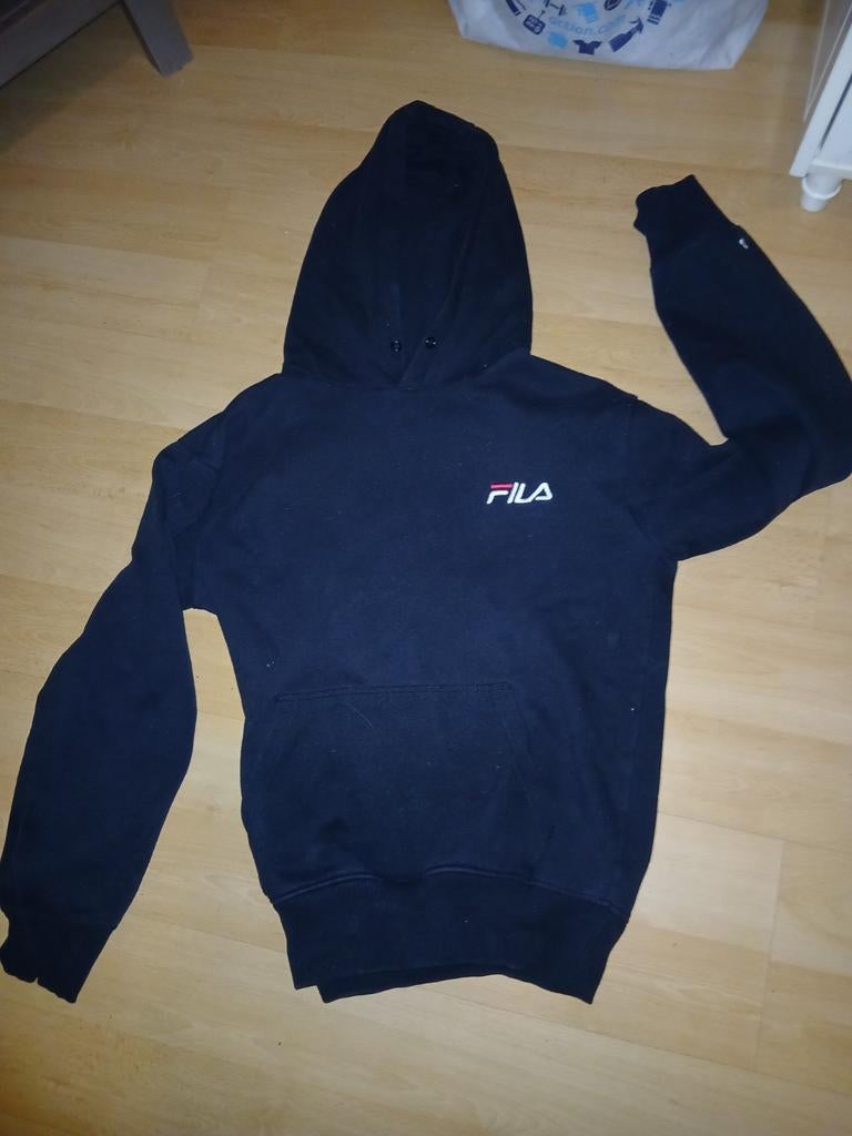 Hoody Fila zgan mt S/M, Ophalen, Zo goed als nieuw, Maat 48/50 (M), Zwart