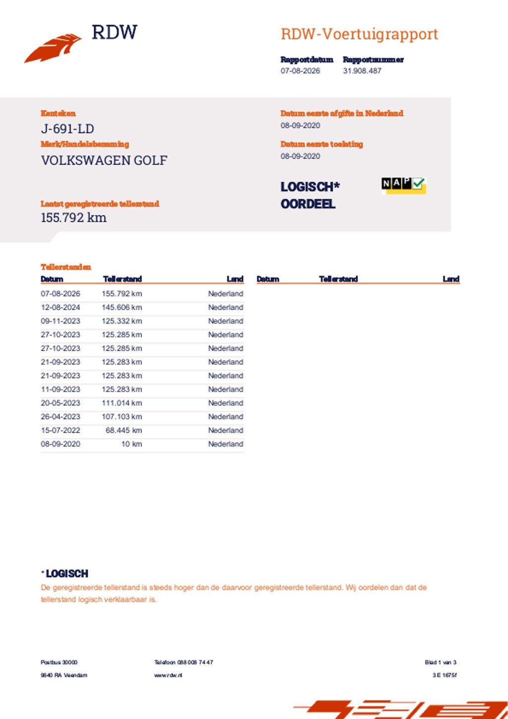 Volkswagen Golf 1.5 TSI Style PANO/MEMORY/PDC/ACC/IQLIGHT/BO, Stof, 4 cilinders, Origineel Nederlands, Bedrijf