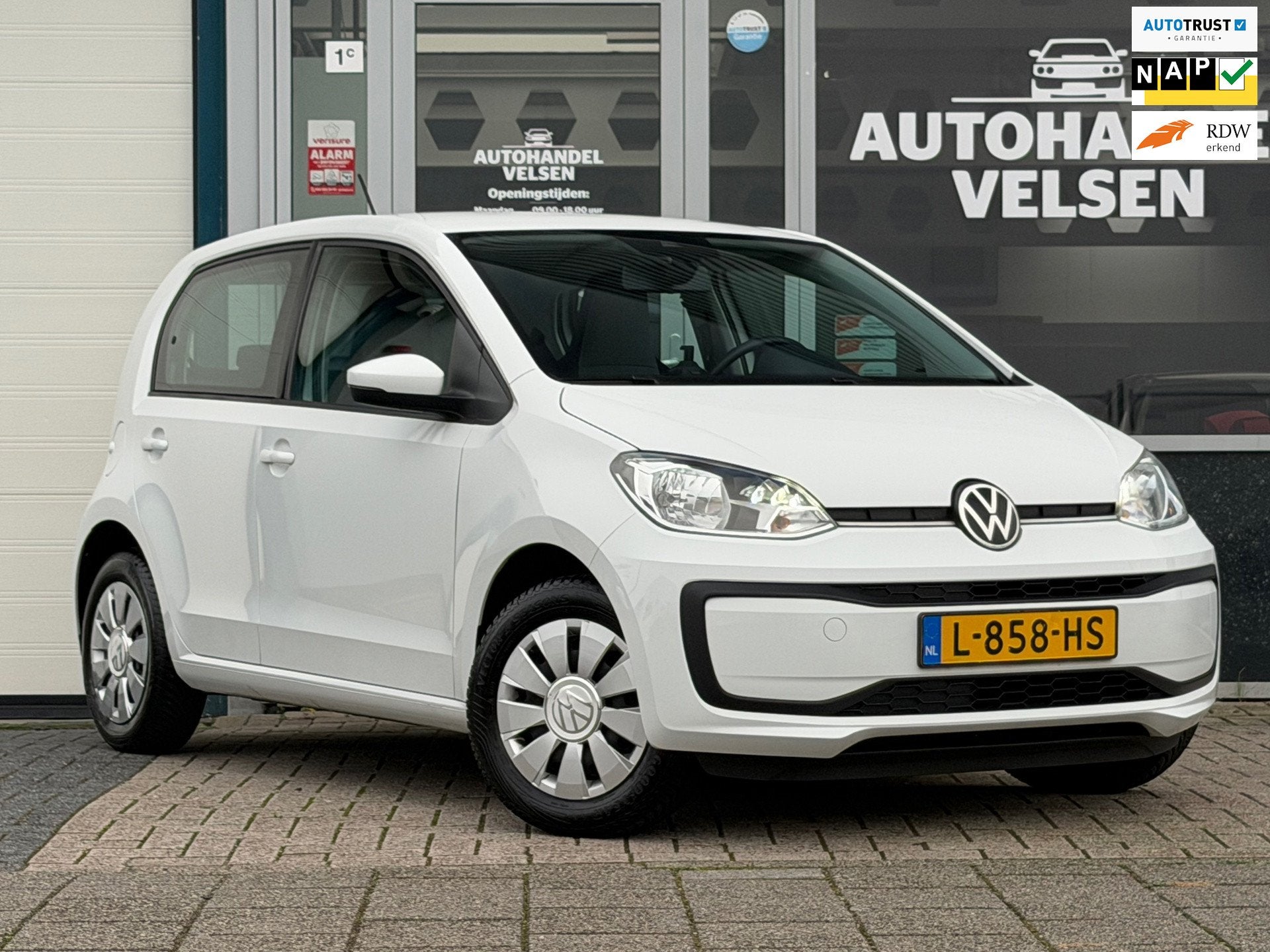 Volkswagen Up! 1.0 NL auto Airco, Auto's, Gebruikt, 4 stoelen, Origineel Nederlands, Bedrijf
