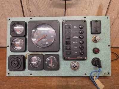 Dashboard met vetus meters, Niet ingevuld, Gebruikt, Niet ingevuld, Niet ingevuld