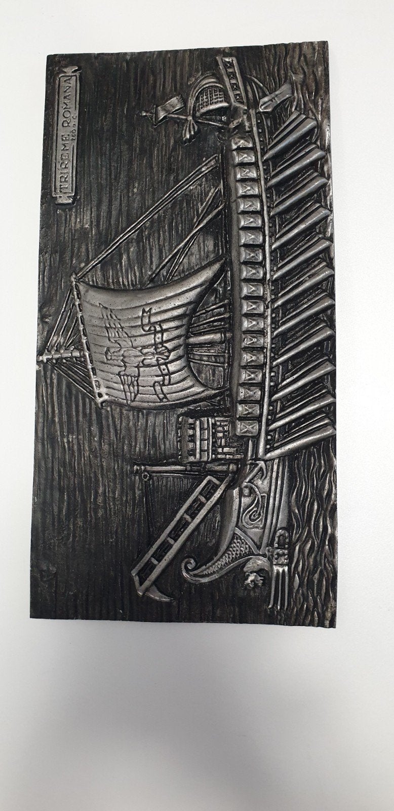 2261)Gietijzeren beeld "Trireme Romana "Romeins schip, Ophalen of Verzenden