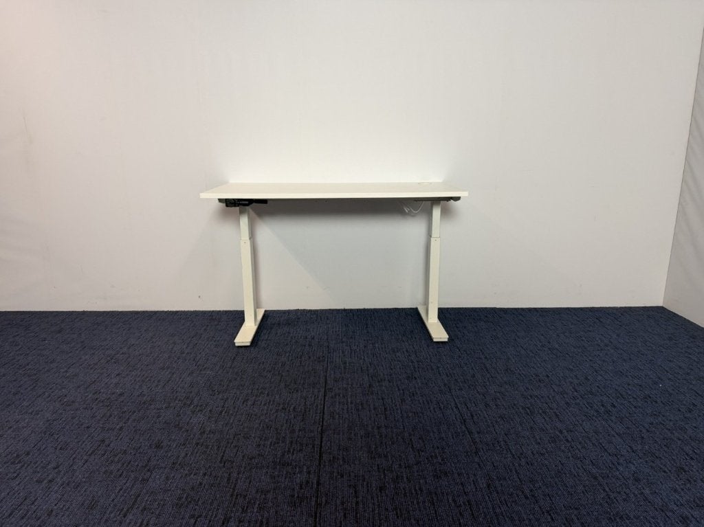 15 x Bureau Voortman (slinger), wit blad, 120 x 60 cm., Huis en Inrichting, Bureaus, Ophalen, Gebruikt, Voortman, Computerbureau