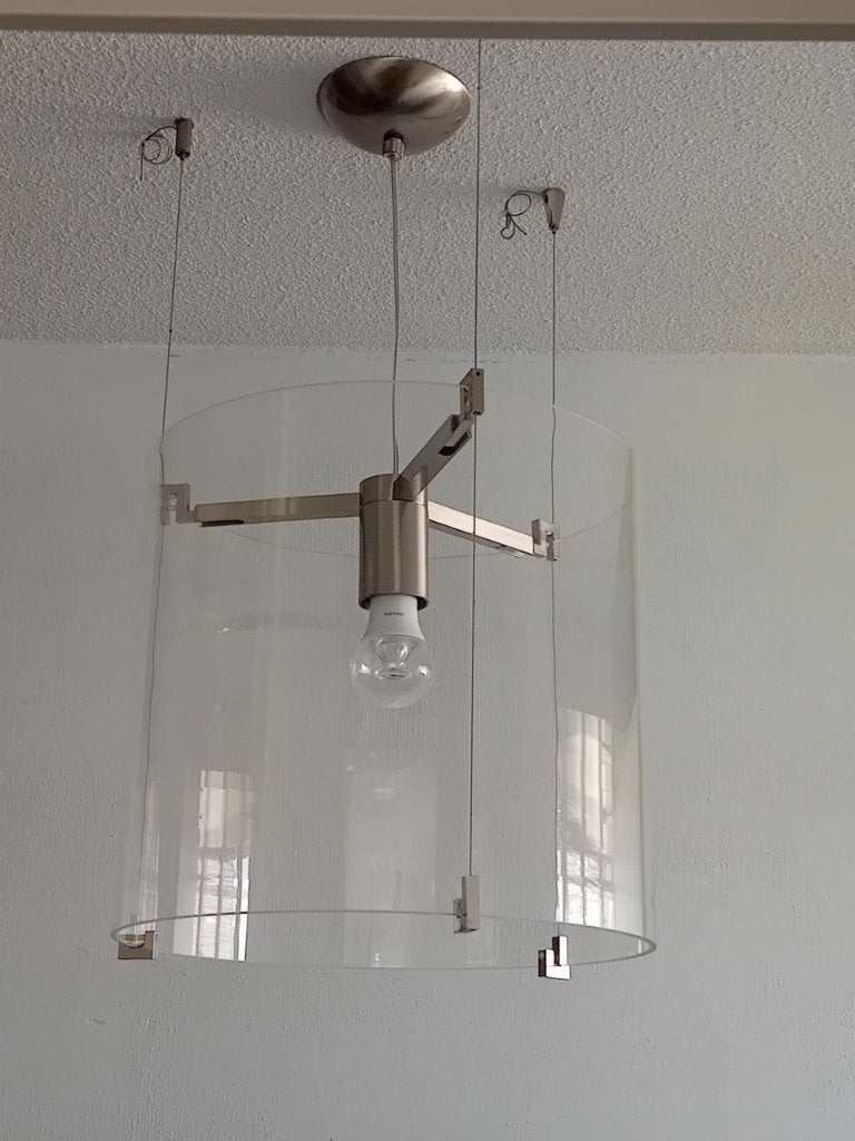 Hanglamp Pradina model CPL 30, Ophalen, Design, Glas, E27 (groot)
