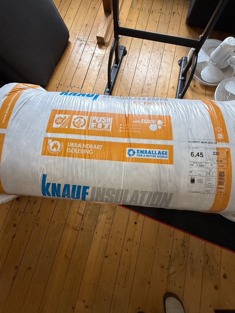 5x Knauf Isolatie Ecobatt Mur Isol 34 - Nieuw in verpakking, Ophalen, 12 cm of meer, Nieuw, 5 tot 10 m²