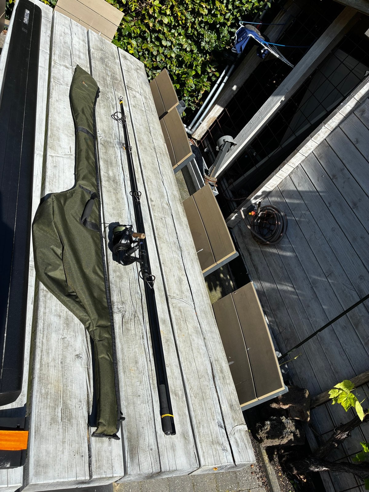 Fox EOS Spodhengel met molen en sleeve, Watersport en Boten, Hengelsport | Karpervissen, Ophalen, Zo goed als nieuw, Werphengel
