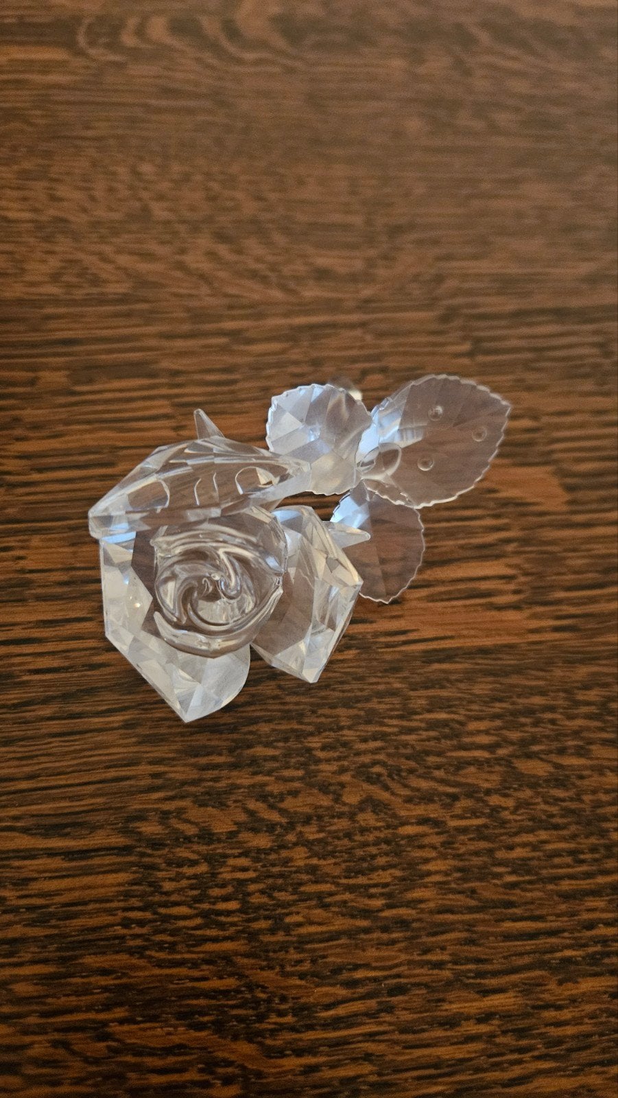 Swarovski Crystal Liggende Roos Dauwdruppels - Secret Garden, Ophalen, Zo goed als nieuw