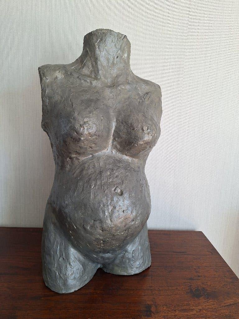 Beeld torso zwangere vrouw, Ophalen, Zo goed als nieuw, Mens