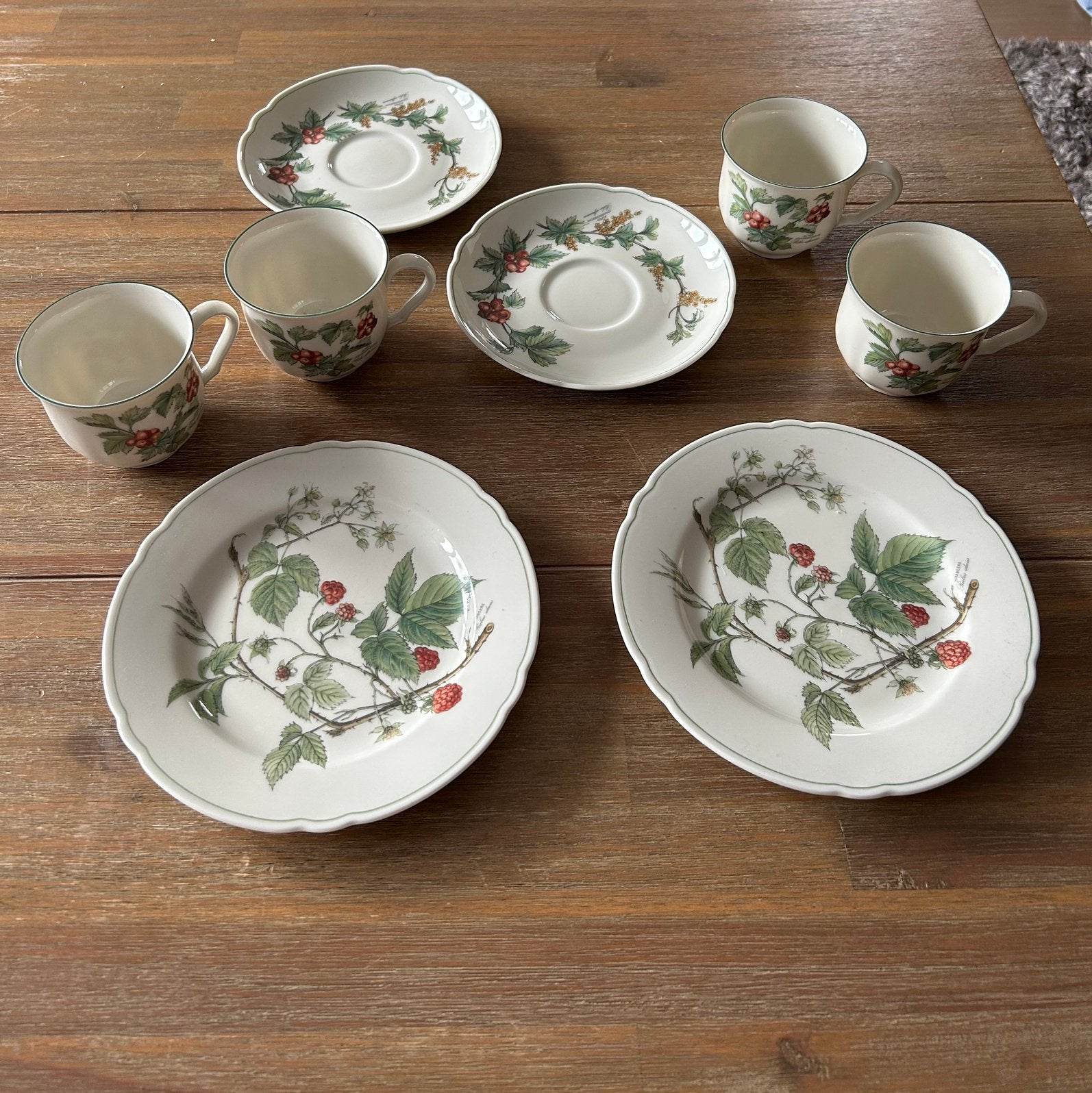 Servies waldbeere, Ophalen