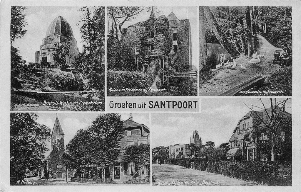 703-001-041 Santpoort, Verzenden, Voor 1920, Noord-Holland
