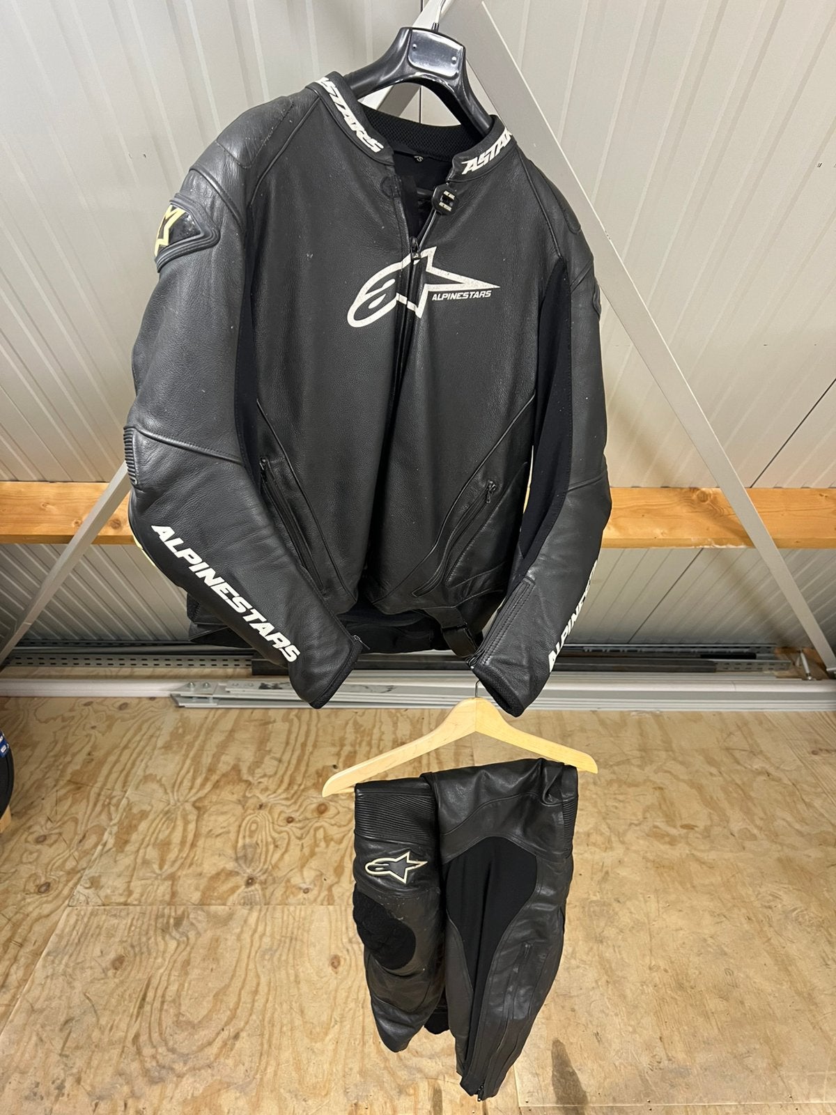 Alpinestars Leren Motorpak (Jas en Broek), Motoren, Ophalen, Tweedehands, Heren, Jas | leer