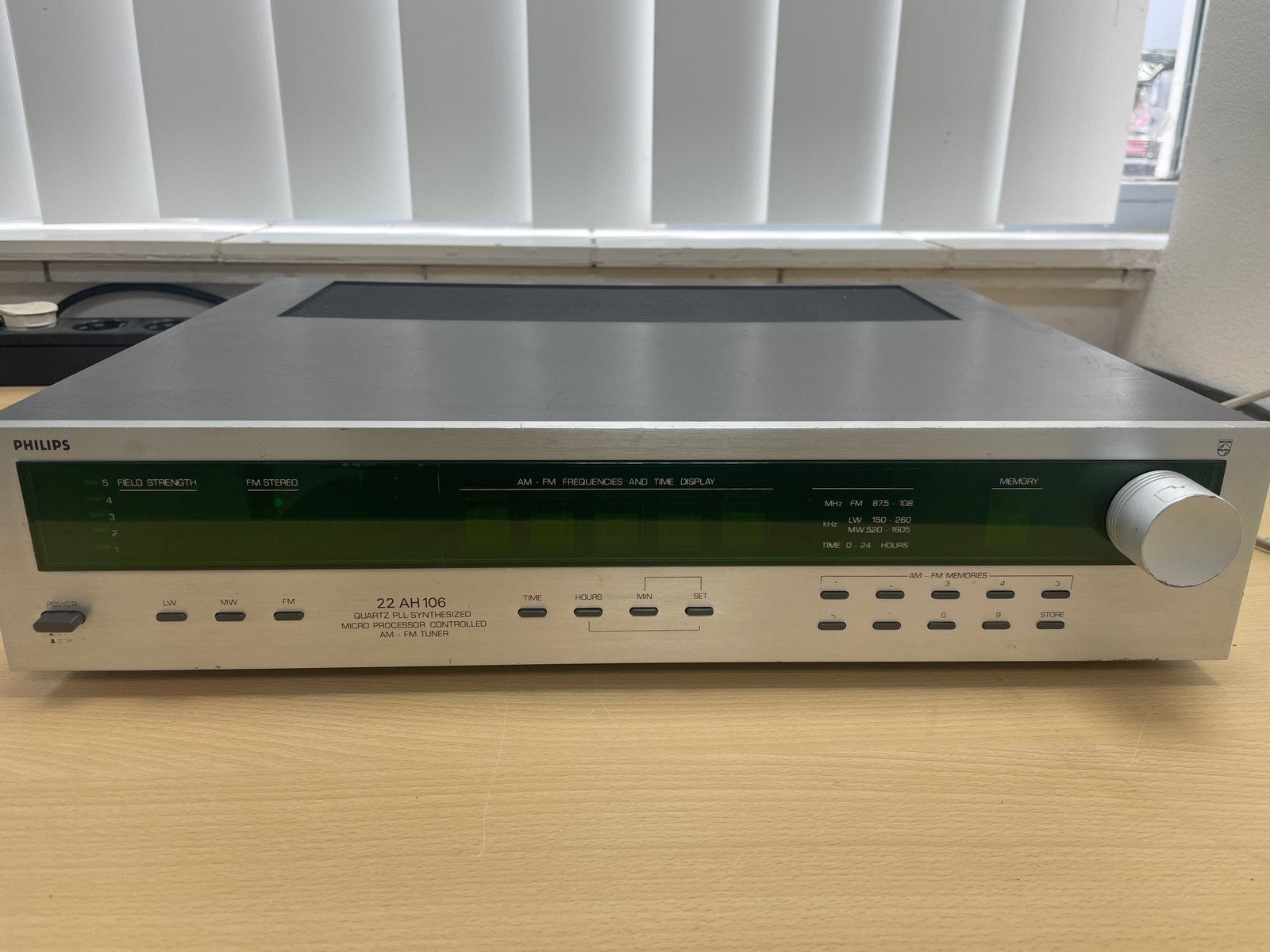 Vintage Philips tuner 22AH106, Ophalen, Gebruikt, Nvt, Nvt