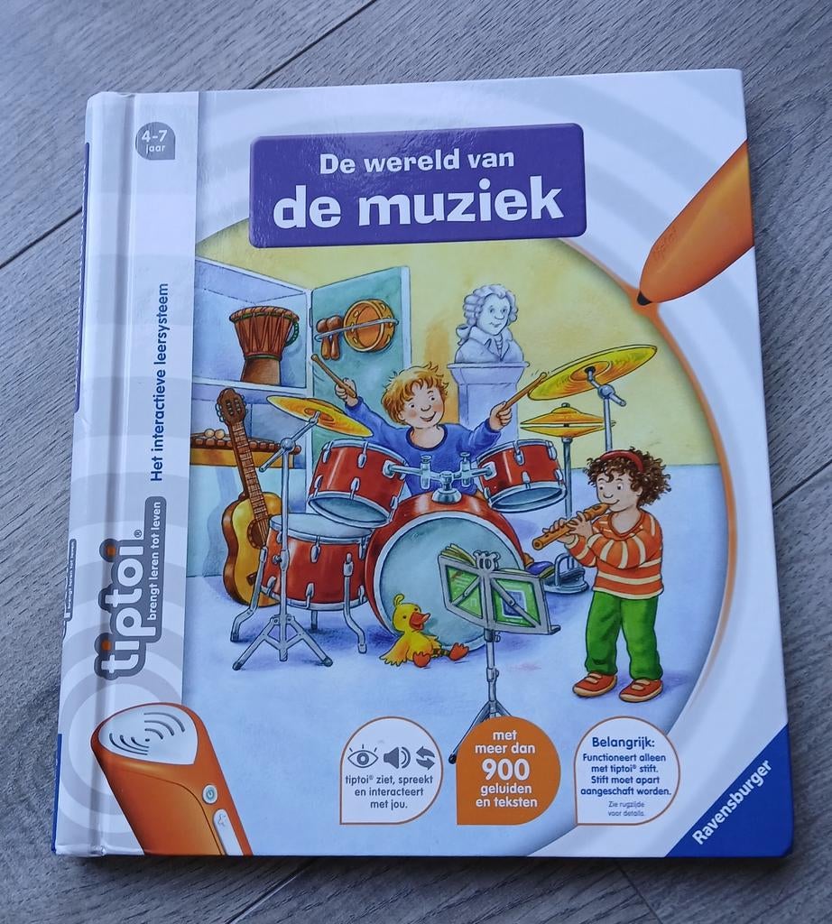 Tiptoi De wereld van de muziek (4-7 jaar), Kinderen en Baby's, Ophalen of Verzenden, Zo goed als nieuw, Ontdekken, Met geluid