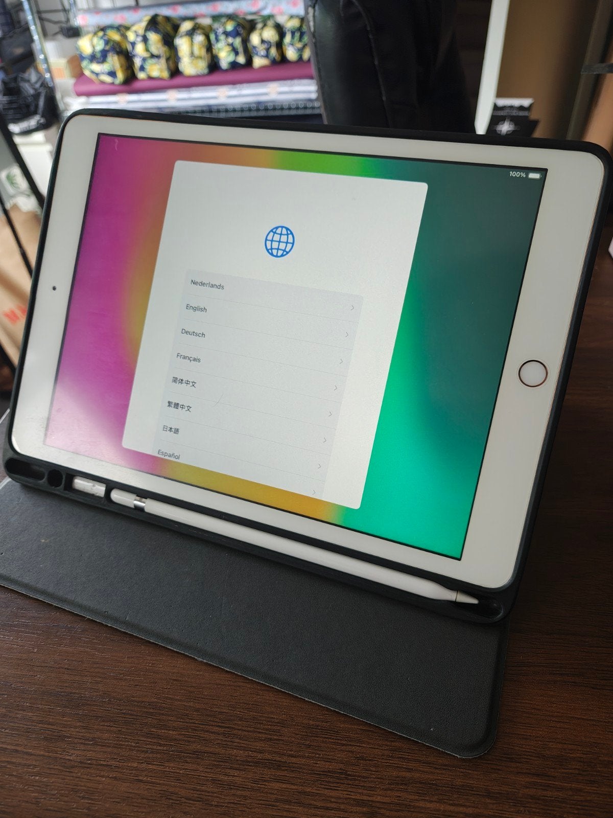 iPad (7e generatie) Wi-Fi 32GB Rose Goud met Apple Pencil, Rose Goud, Gebruikt, 32 GB, Apple iPad