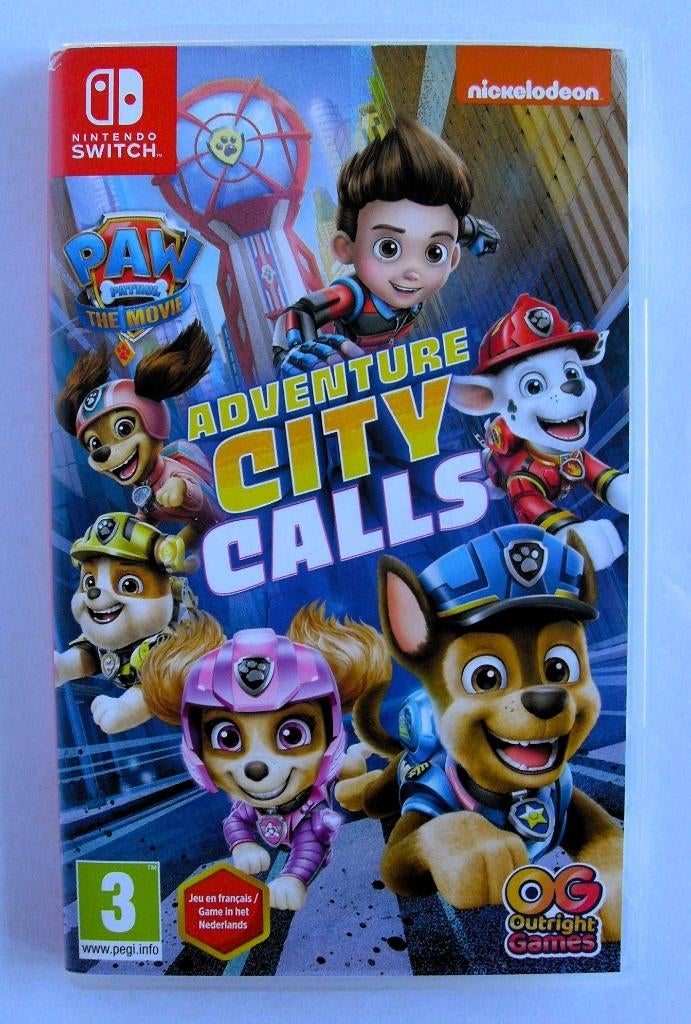 Paw Patrol - Nintendo Switch - Adventure City Calls, Avontuur en Actie, Online, 2 spelers, Ophalen of Verzenden