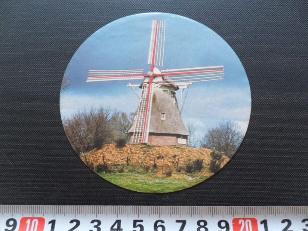 sticker BONA Molen 3 Aalden (DR) Jantine Hellingmolen *, Ophalen of Verzenden, Zo goed als nieuw