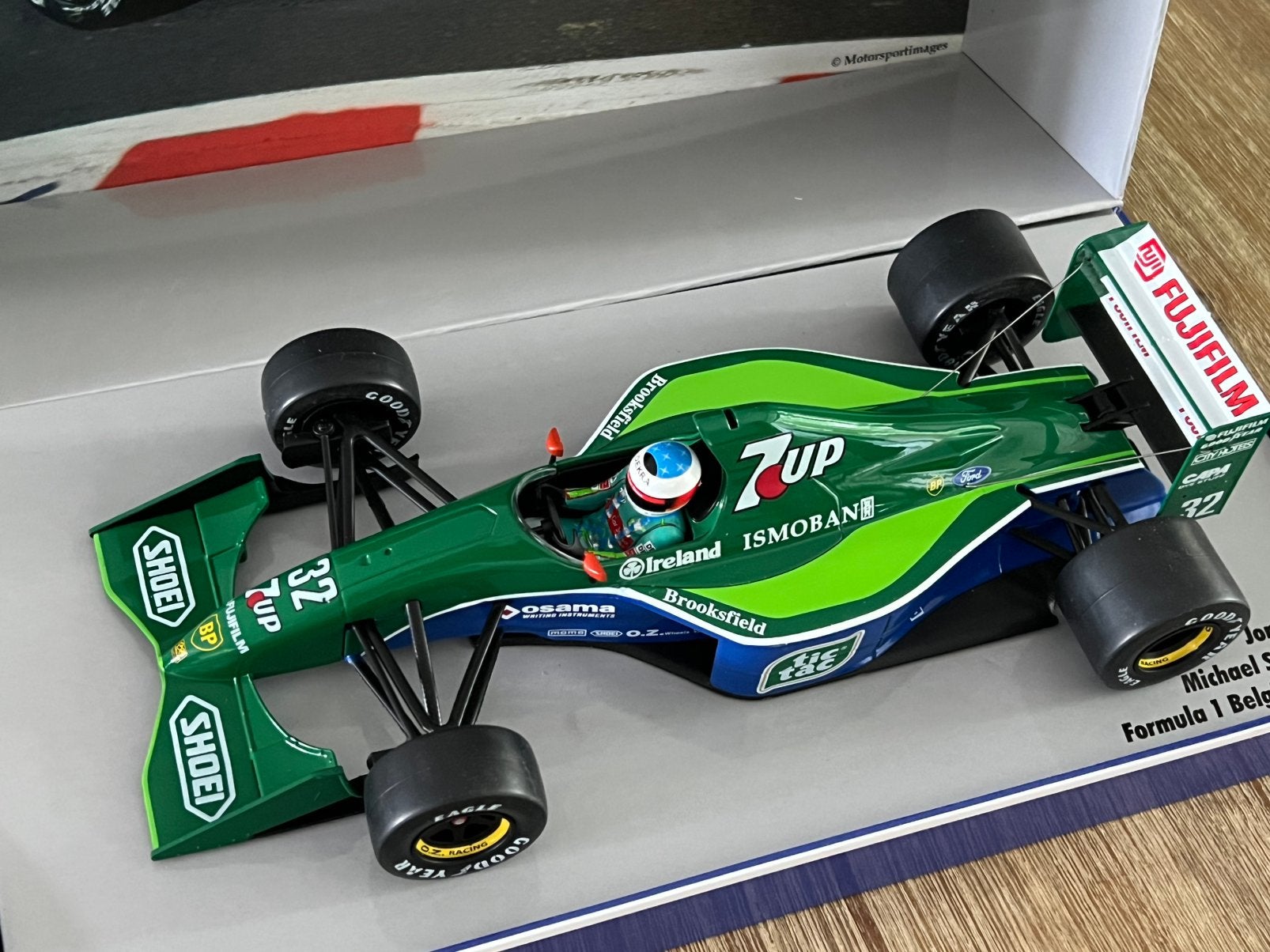 Jordan J191 Formula 1 Michael Schumacher 1:18, Ophalen of Verzenden, Zo goed als nieuw, Overige merken