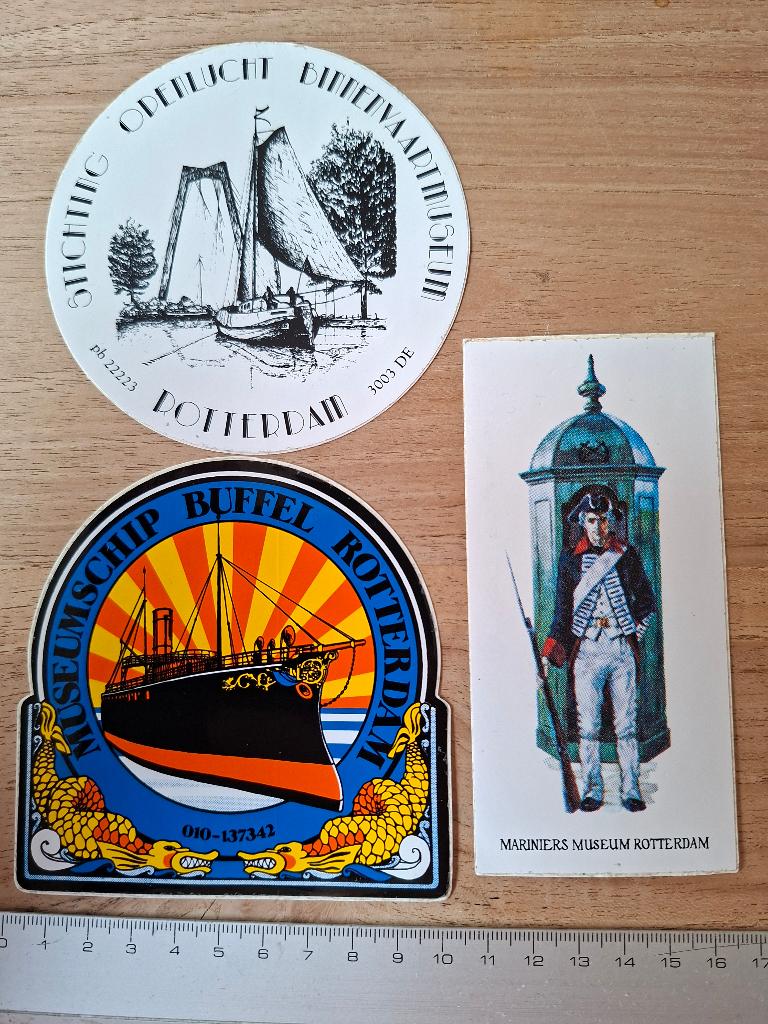 Sticker Rotterdam musea, Ophalen of Verzenden, Zo goed als nieuw, Overige typen