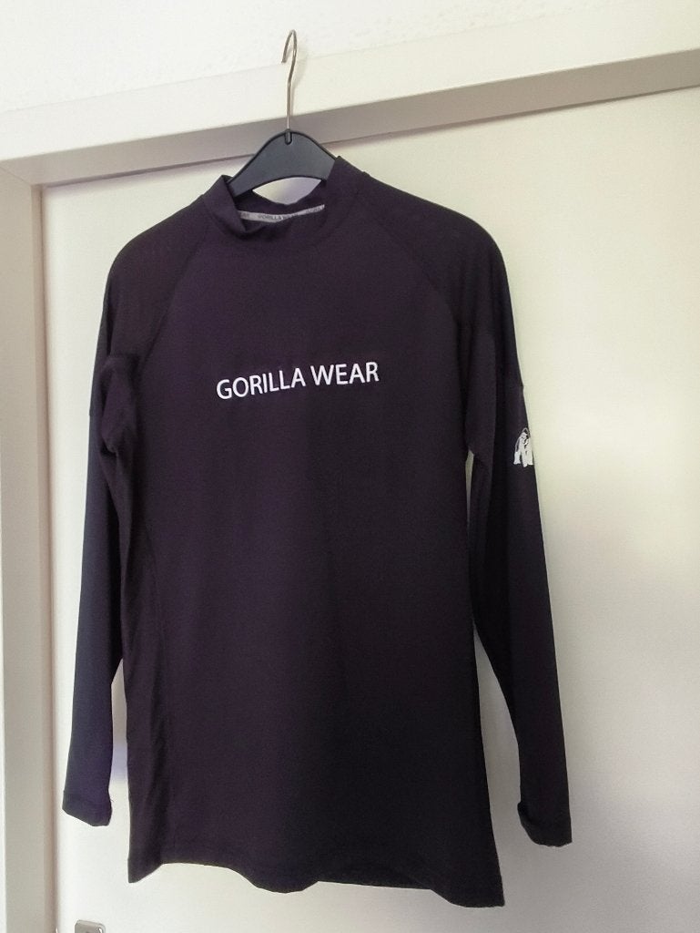 Gorilla Wear - bodyfit longsleeve zwart S, Verzenden, Zwart, Gorilla Wear, Zo goed als nieuw