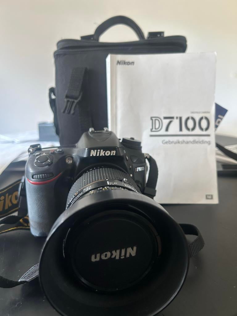 Nikon D7100 spiegelreflexcamera met lens en tas, Audio, Tv en Foto, Fotocamera's Digitaal, Ophalen, Gebruikt, Spiegelreflex, 4 t/m 7 keer