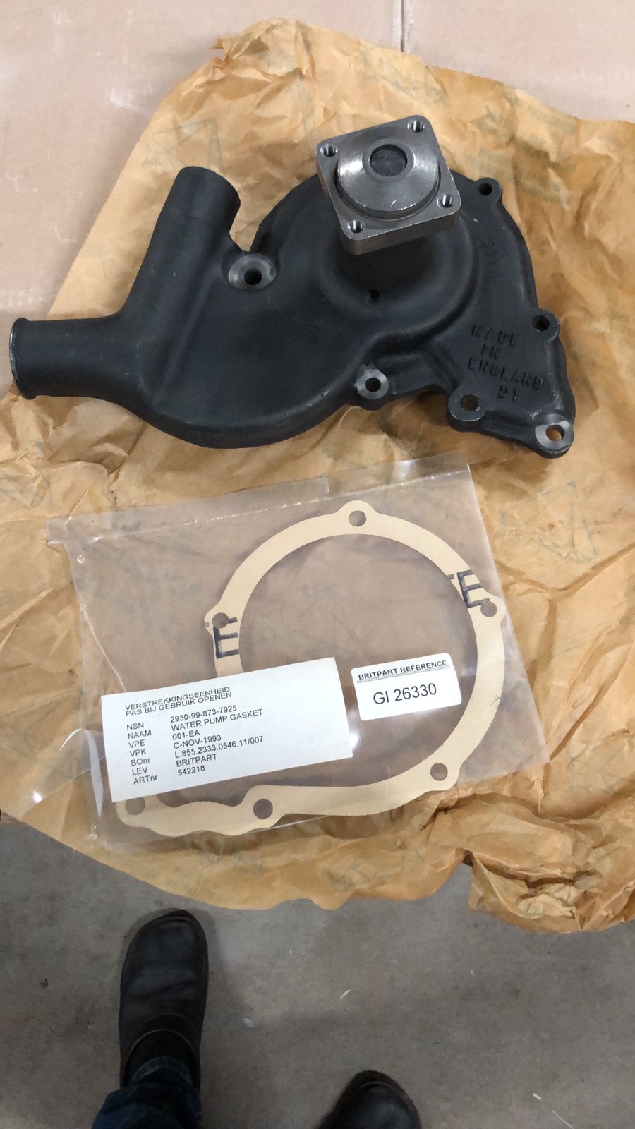 Land Rover Lightweight / 109 militair, waterpomp 7-gats NOS, Ophalen of Verzenden