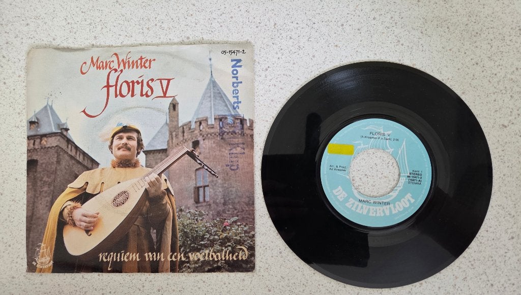 Single Marc Winter - Floris V, Ophalen of Verzenden, Gebruikt, Overige formaten, Levenslied of Smartlap