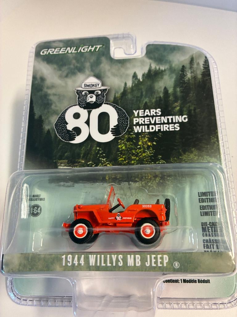 89558: Willys MB Jeep - 80 years preventing wildfires - 1944, Auto, Nieuw, Ophalen of Verzenden, Bachsatztstr. 54 D 72131 Ofterdingen, Germany