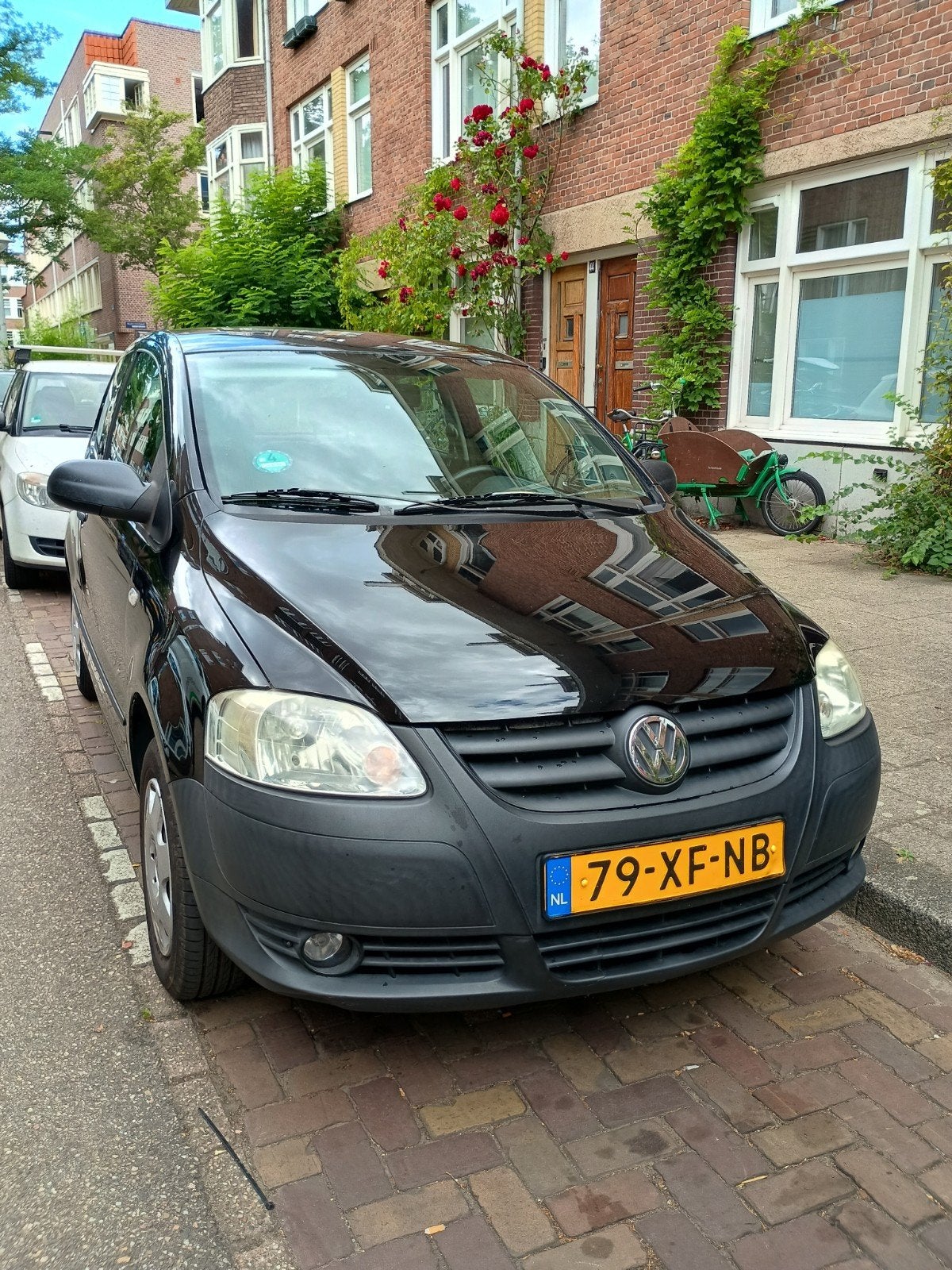 Volkswagen Fox 1.4 55KW 2007 Zwart lage km stand, Auto's, Voorwielaandrijving, 4 stoelen, Zwart, Origineel Nederlands