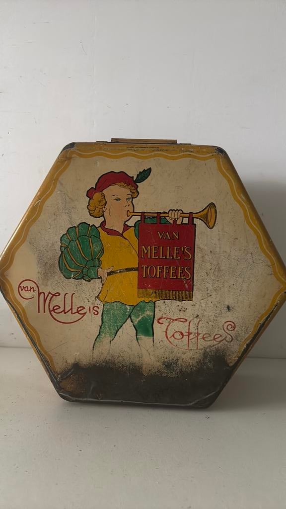 Melle’s toffee blik, Verzenden, Zo goed als nieuw, Overige