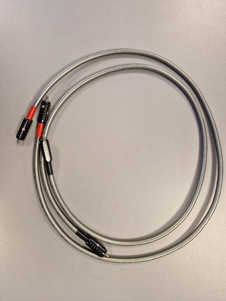 ✅ Wireworld Equinox 6 RCA interlink 1 meter paar, Ophalen of Verzenden, Gebruikt, Minder dan 2 meter, Interlink-kabel