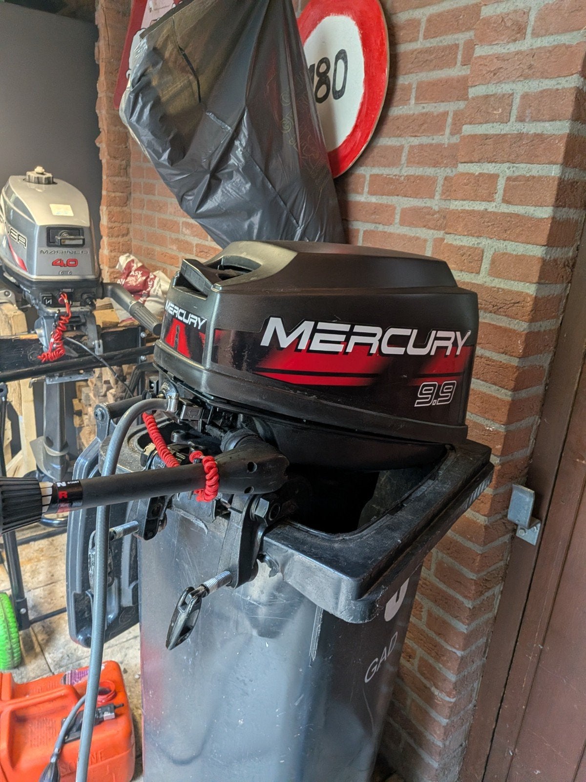 Mercury 9.9 PK Buitenboordmotor, Watersport en Boten, Ophalen of Verzenden, Gebruikt, Zeilboot of Motorboot