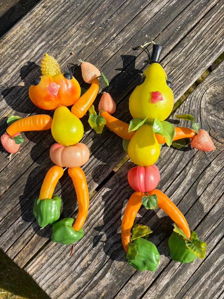 Vintage plastic fruit groente poppen, Ophalen of Verzenden, Huis en Inrichting