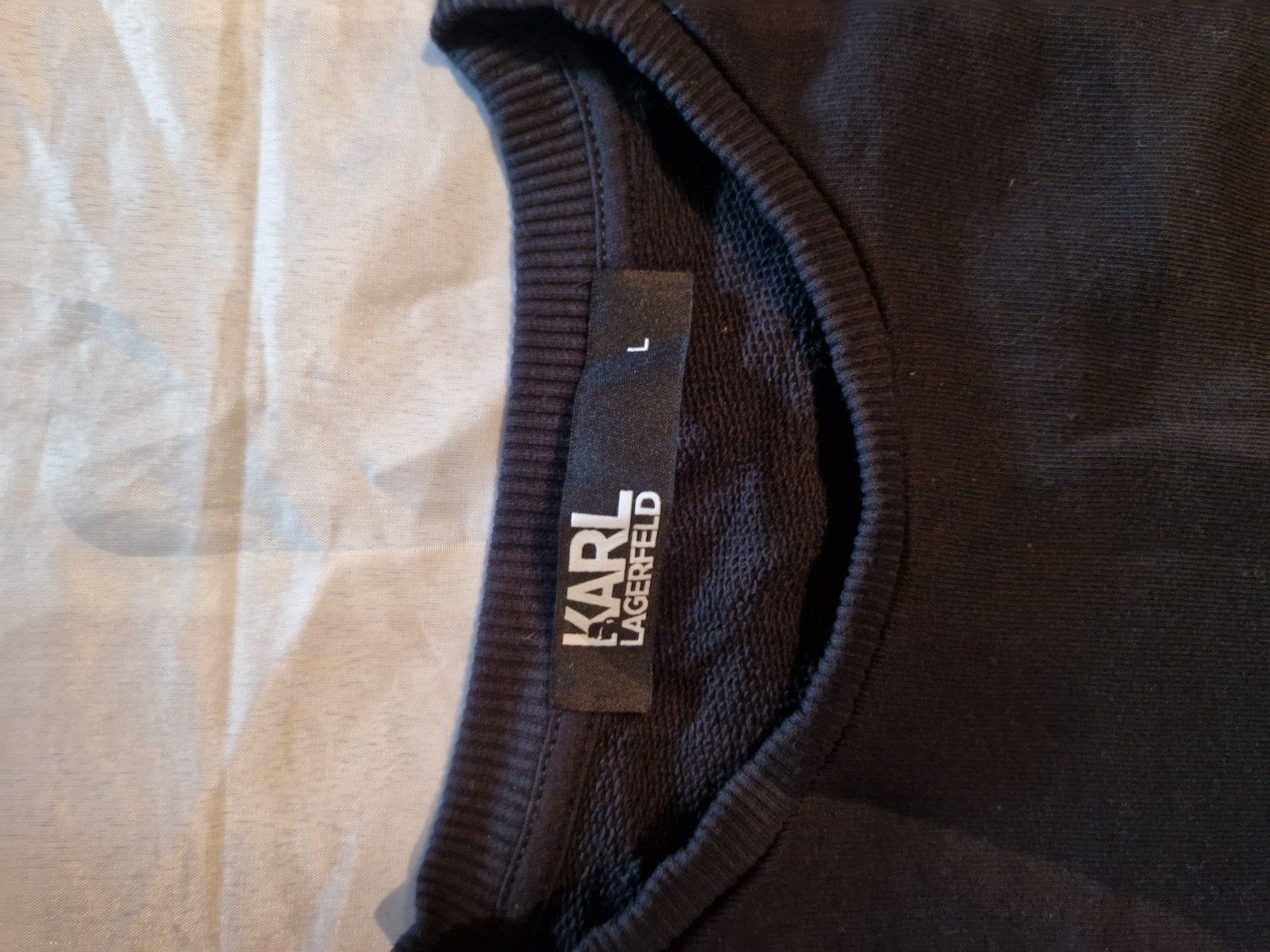Karl Lagerfeld sweater - Maat L, Maat 52/54 (L), Zwart, Ophalen of Verzenden, Karl Lagerfeld