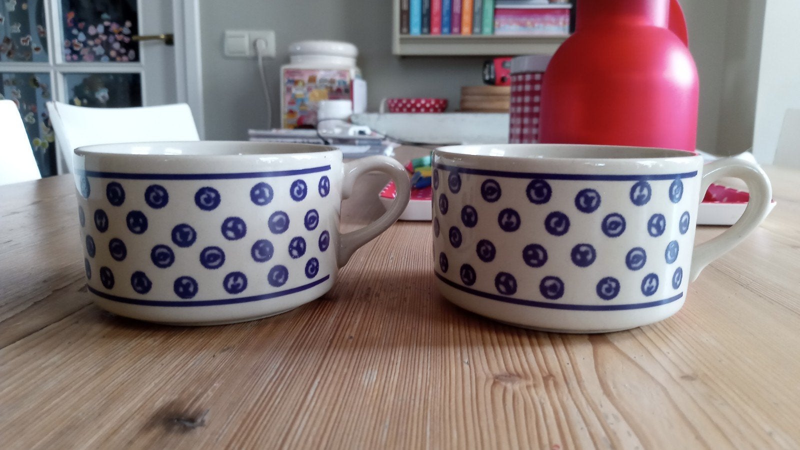 servies vintage bunzlau soepkommen, Keramiek, Ophalen of Verzenden, Zo goed als nieuw, Kom(men)
