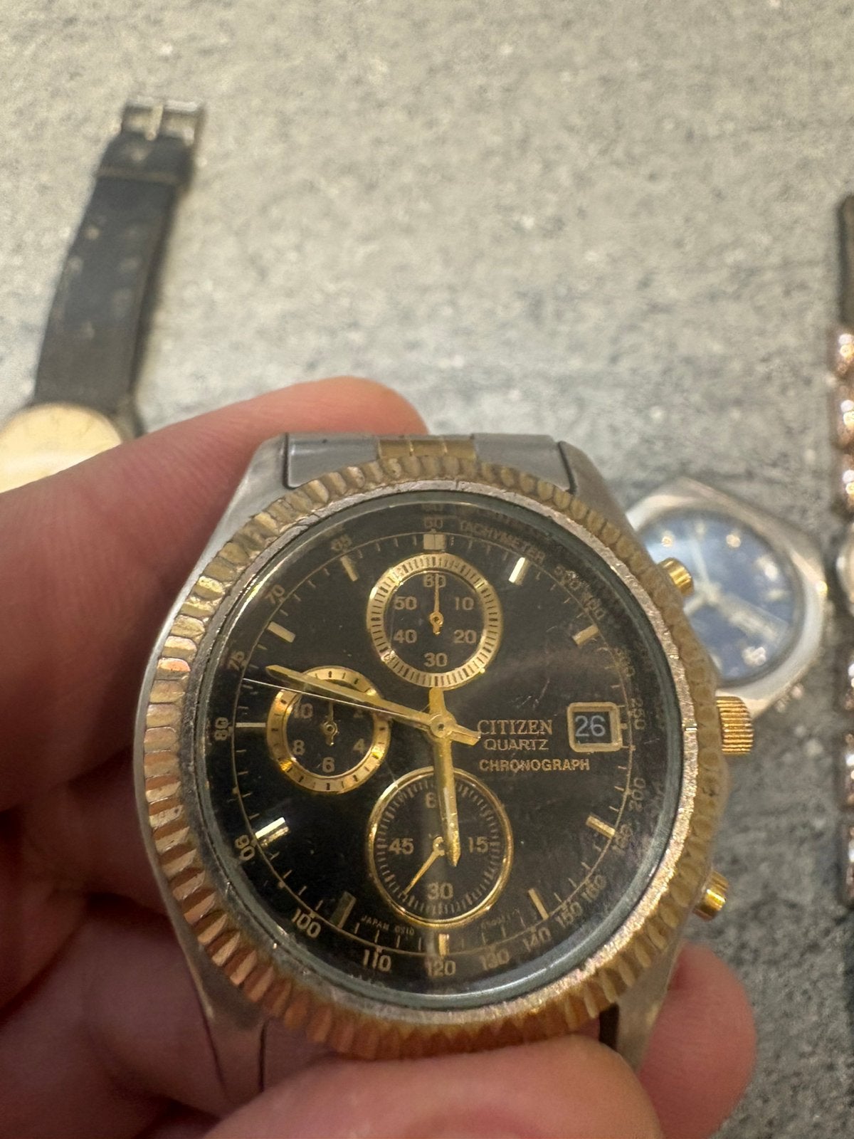 3 oude horloges : pontiac/ citizen en buler, Ophalen of Verzenden, Staal, Overige merken, 1960 of later