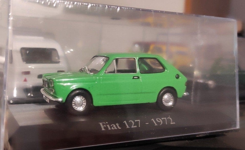 Fiat 127 groen 1972 1:43 in ongeopend vitrinedoosje, Ophalen of Verzenden, Nieuw, Auto, Overige merken