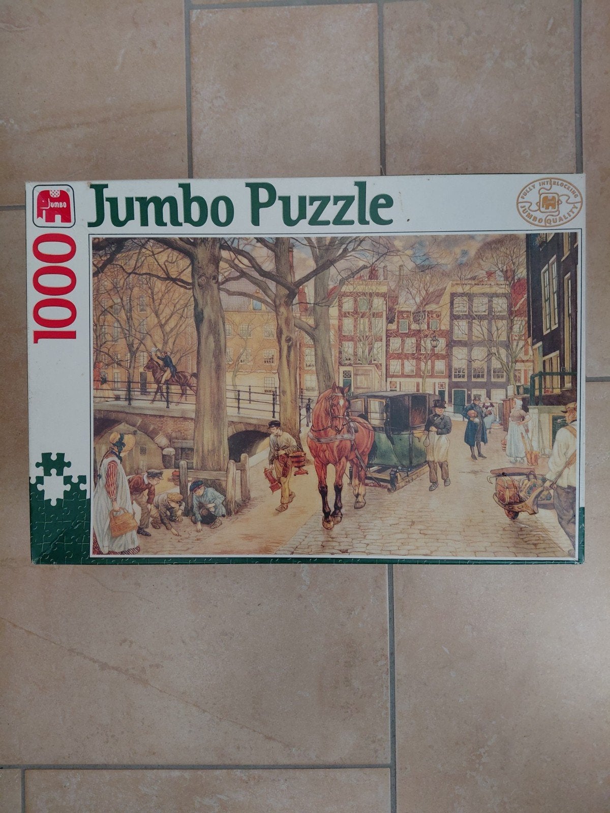 Jumbo Legpuzzel 1000 Stukjes - Historisch Stadsgezicht, Ophalen of Verzenden, Gebruikt