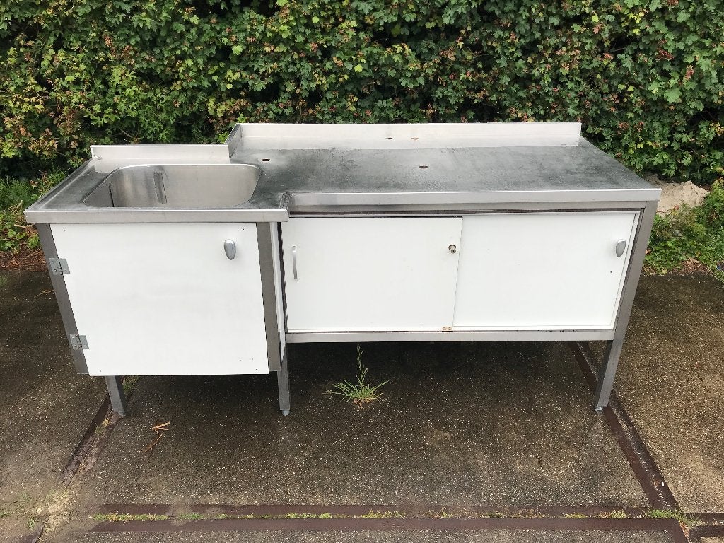 Buitenkeuken BBQ meubel ( lees de advertentie omschrijving ), Ophalen, Gebruikt, Houtskool