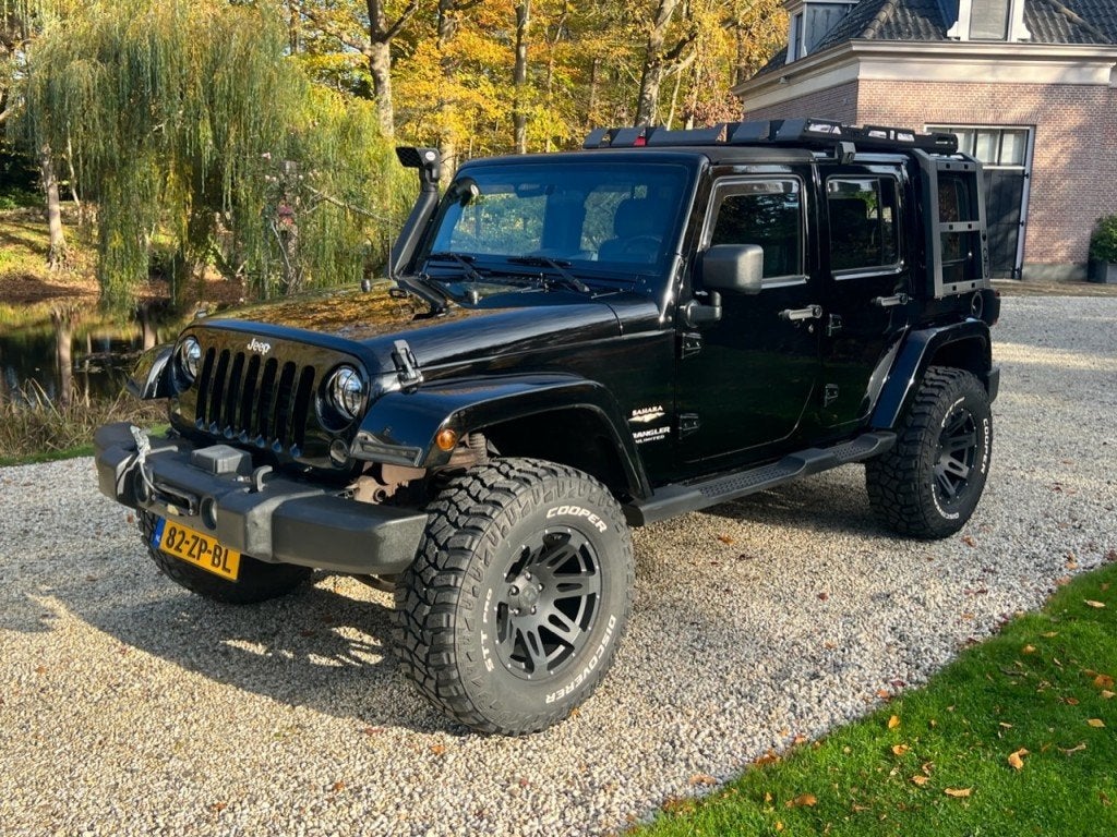 Jeep WRANGLER 3.8 SAHARA 5drs CABRIOLET Airco TH 3500kg #STO, Traction-control, Gebruikt, Bedrijf, Vierwielaandrijving