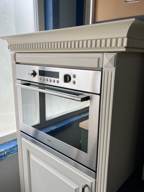 Keuken Compleet met APP 120Keukens op voorraad Nr. 2974, Ophalen, Zo goed als nieuw, Enkelwandige keuken, Greeploos
