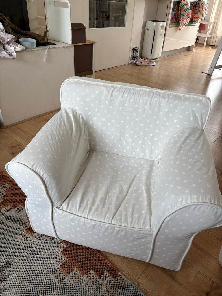 Kinderfauteuil grijs met sterren, Ophalen, Gebruikt, Stoel