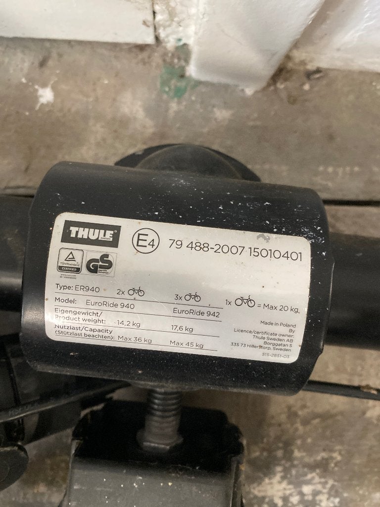 Fietsendrager, Auto diversen, Fietsendragers, Ophalen, Gebruikt, 2 fietsen, Trekhaakdrager
