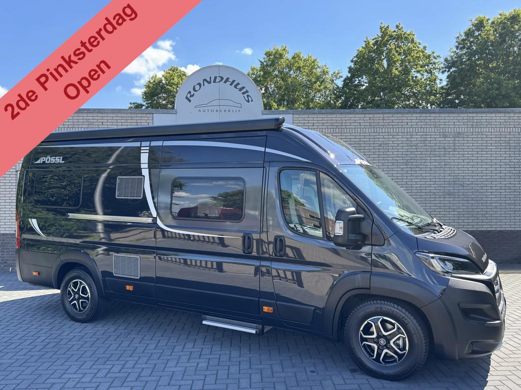 Pössl Roadcruiser 640 D-Line 160 pk 9-TRAPS AUTOMAAT Euro6, Caravans en Kamperen, Automaat, Buscamper of Camperbus, Ringverwarming