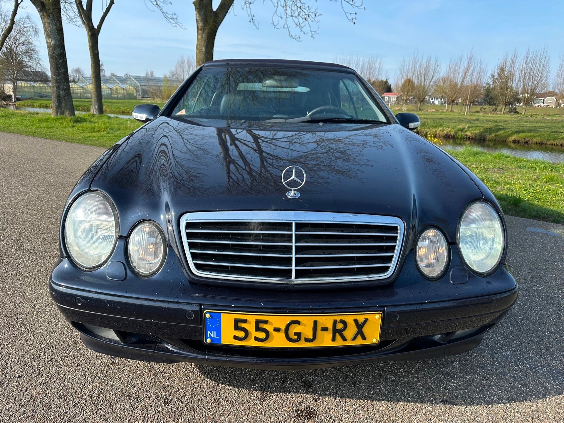 Mercedes-Benz CLK-klasse Cabrio 320 Elegance|unieke km|autom, Auto's, Automaat, Achterwielaandrijving, Gebruikt, Zwart