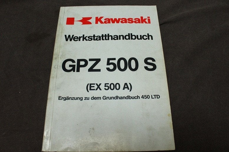 Kawasaki GPZ500 S ergänzung 450LTD supplement 1987, Motoren, Handleidingen en Instructieboekjes, Ophalen of Verzenden, Kawasaki
