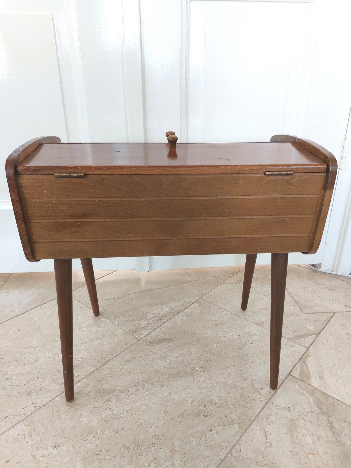 Vintage naaikastje naaidoos kastje jaren 50 60, Ophalen, Huis en Inrichting